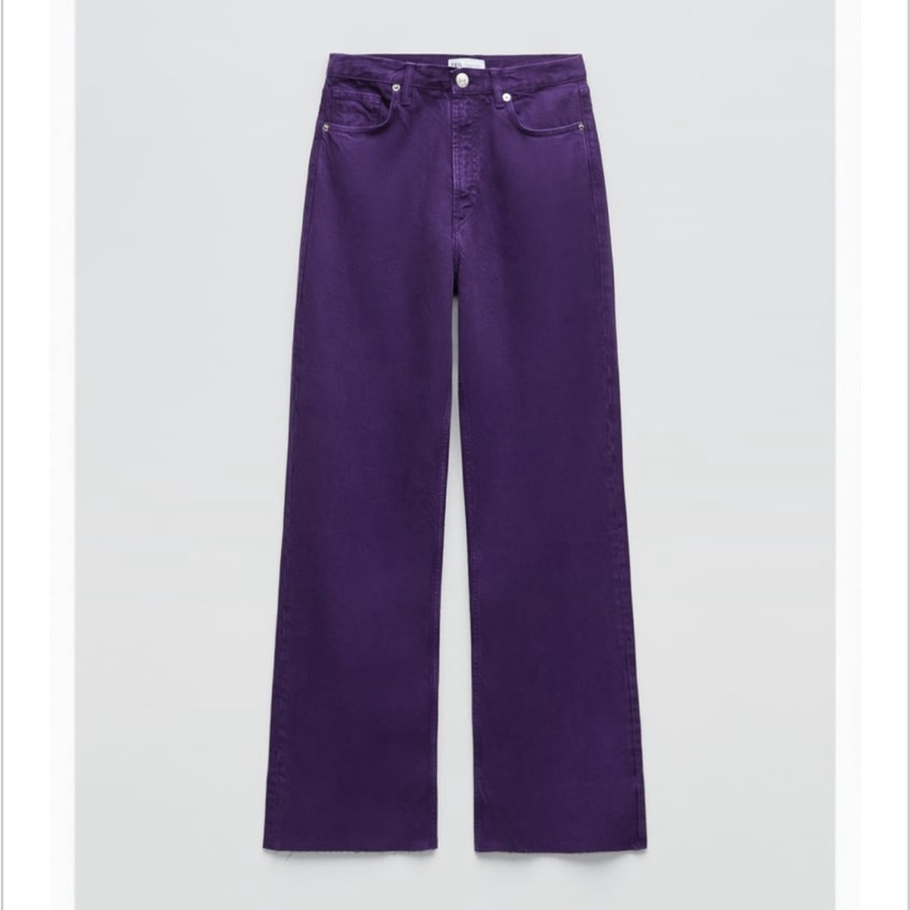 Zara Purple Jeans Size 4